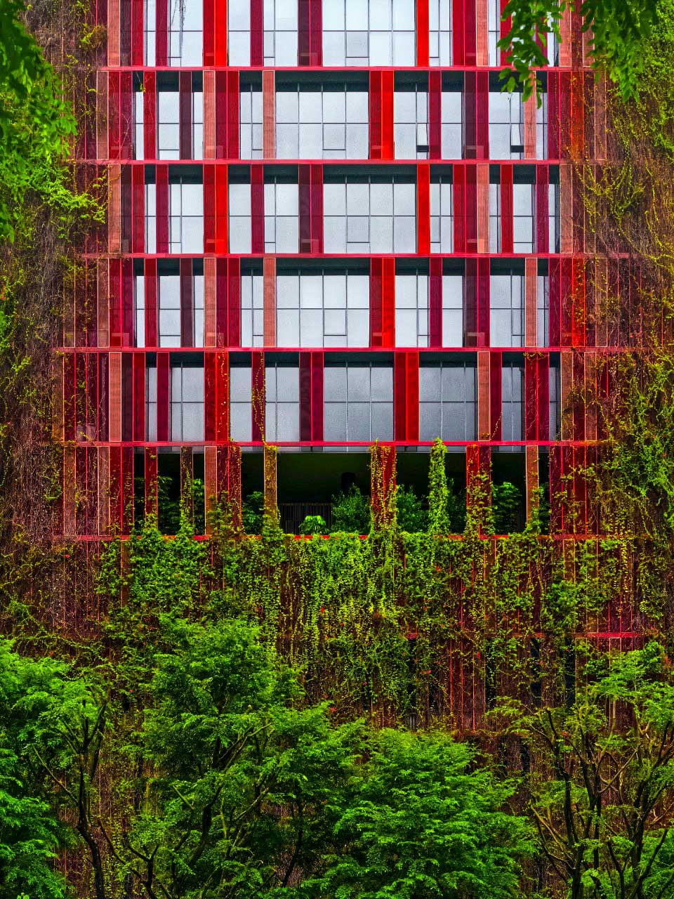 Hillebrandt Zusammenarbeit mit der RWTH Aachen grüne Fassade luftreinigende Fassade Vertikalbegrünung