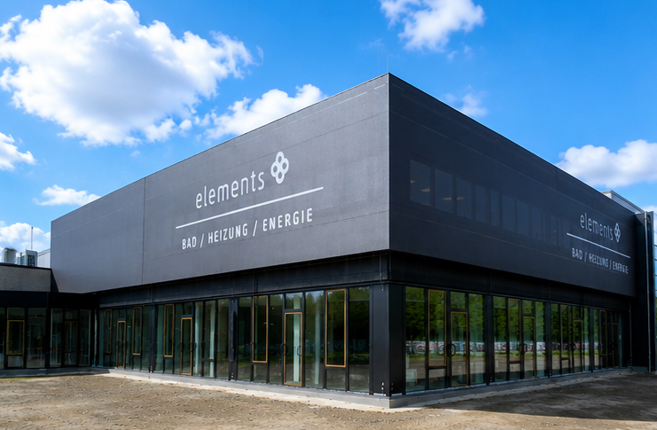 Cordes & Graefe Textile Fassadengestaltung für ein bestehendes Gebäude